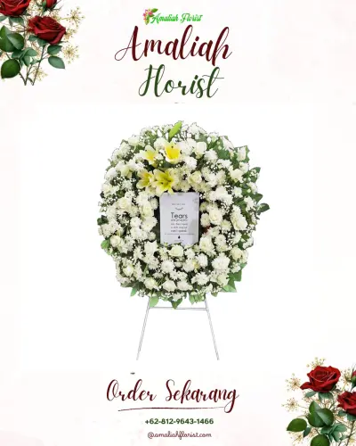 Krans Bunga Duka Cita di Margajaya